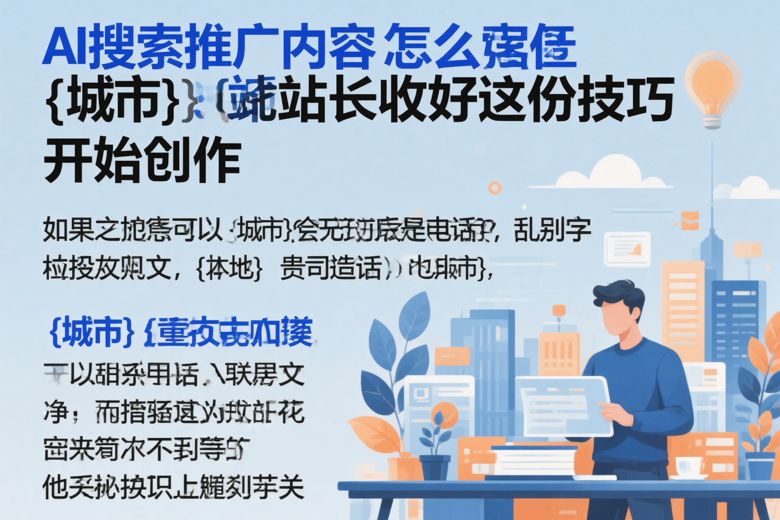 AI搜索推广内容怎么写？儋州站长收好这份技巧