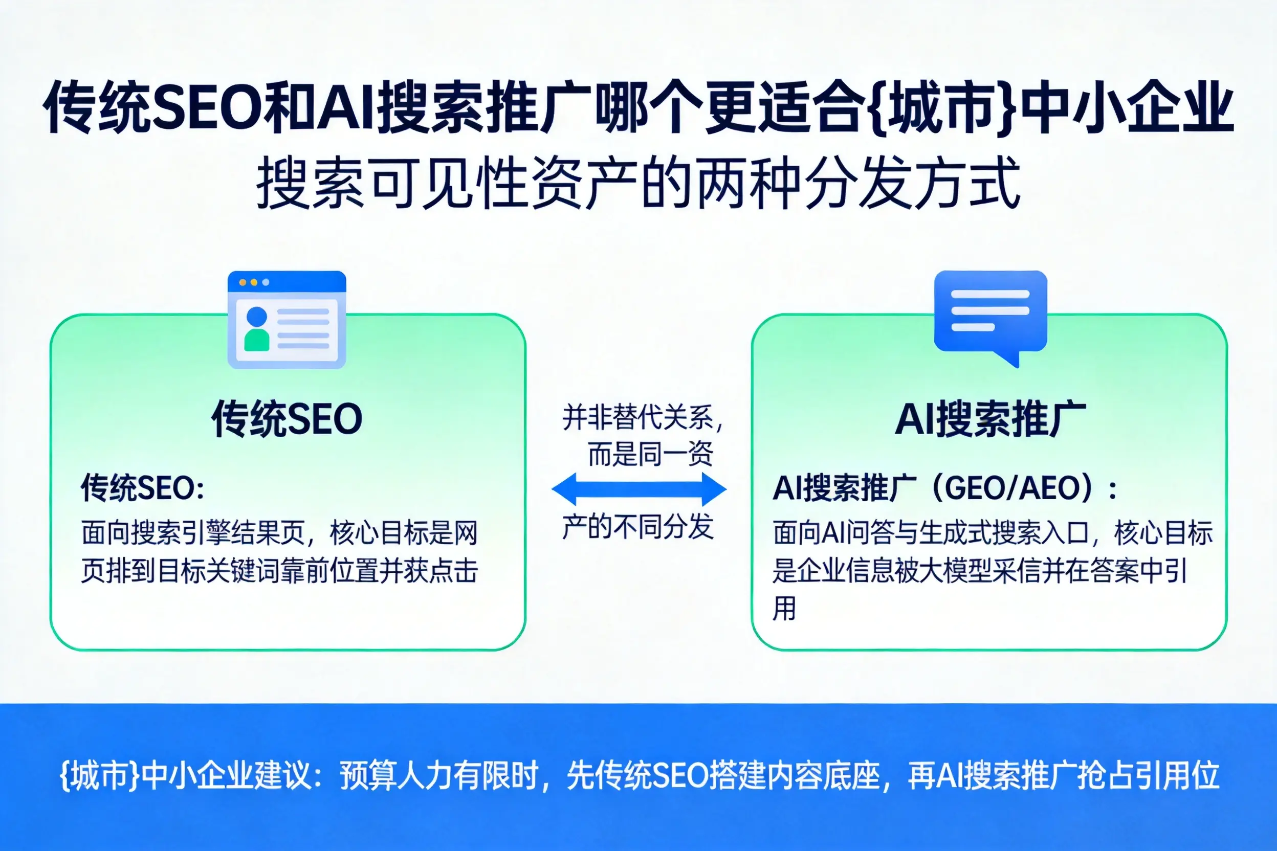 传统SEO和AI搜索推广哪个更适合儋州中小企业