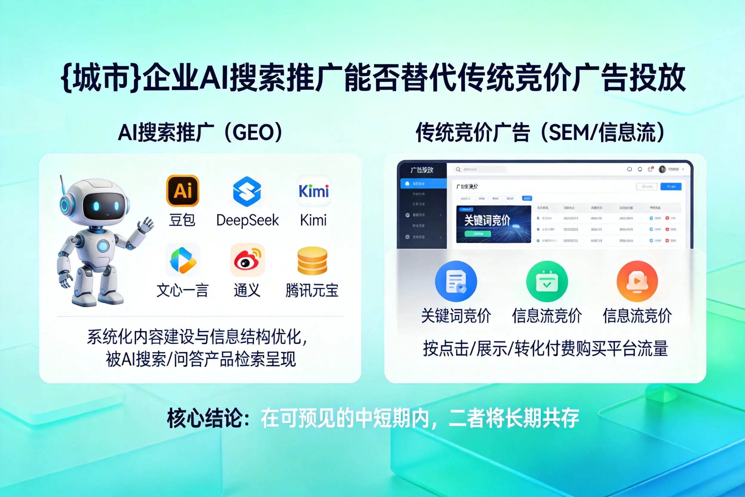 儋州企业AI搜索推广能否替代传统竞价广告投放